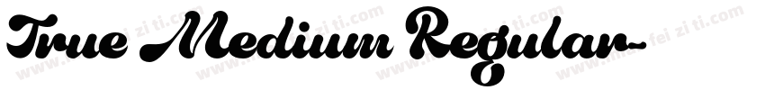 True Medium Regular字体转换